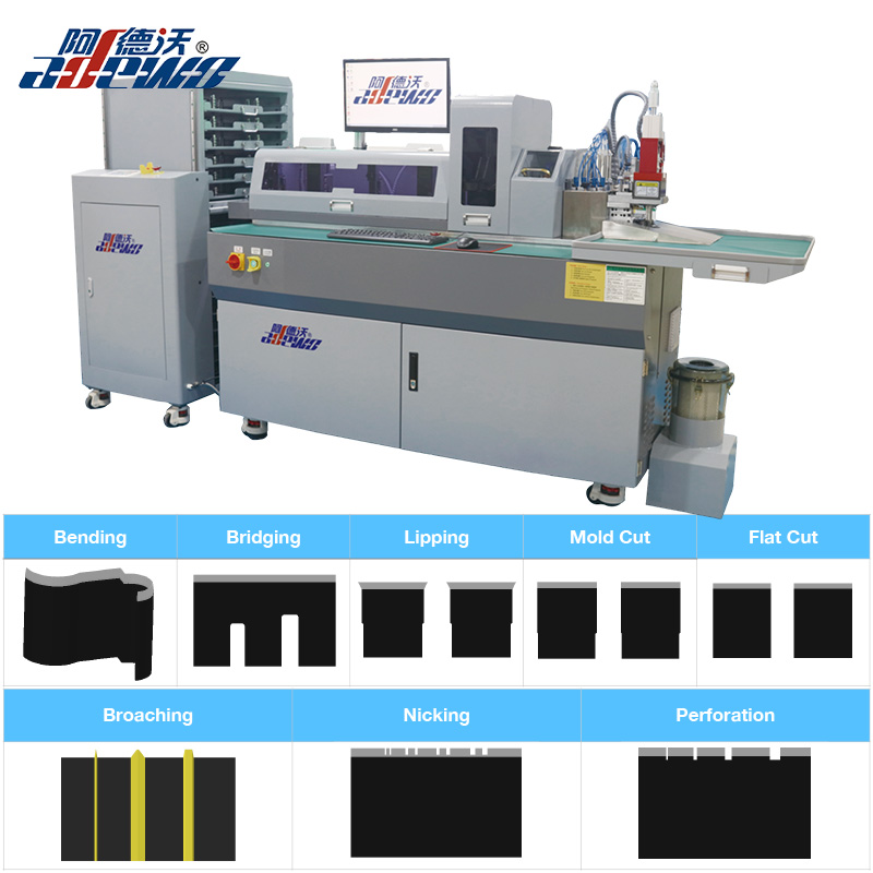 ABM-832C2 multifunktsionaalne terasest reegliga automaatne painutusmasin BOBST-sertifikaadiga stantsitootjatele