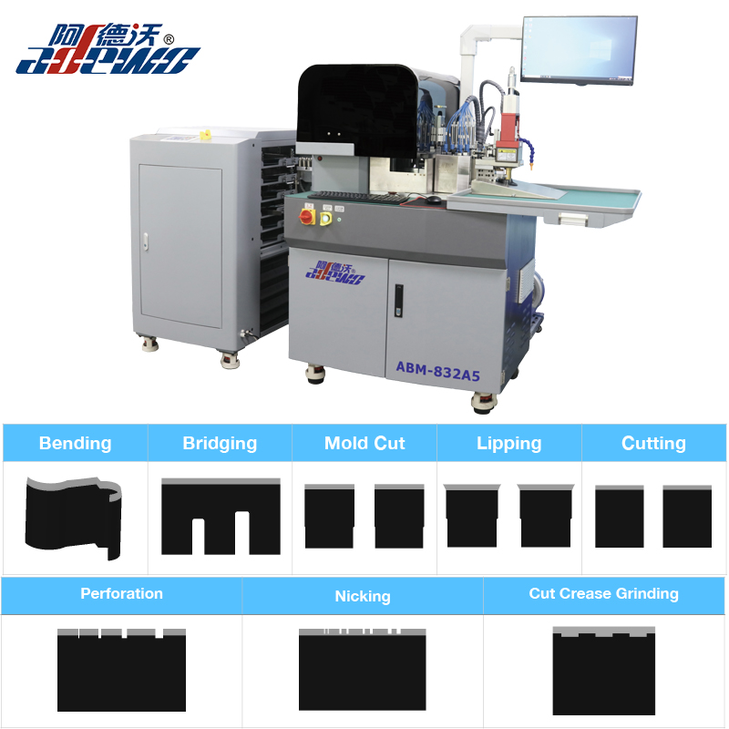 Uus Steel Rule automaatne painutusmasin lõigatud kortsude lihvimisega